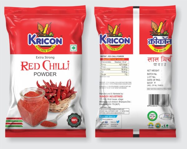 KRICON RED CHILLI POWDER 500 gram
